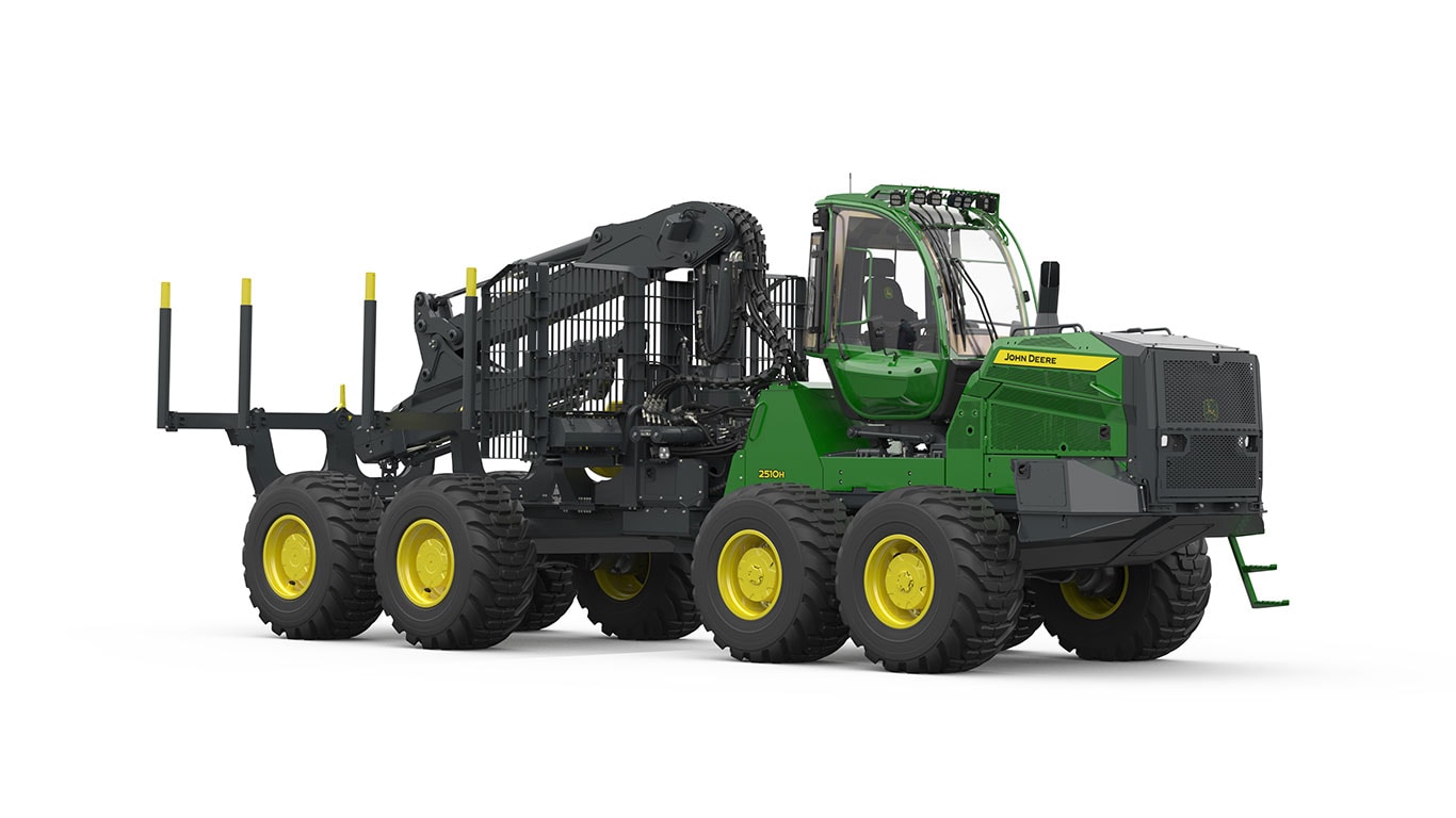 Parte dianteira direita do forwarder 2510H