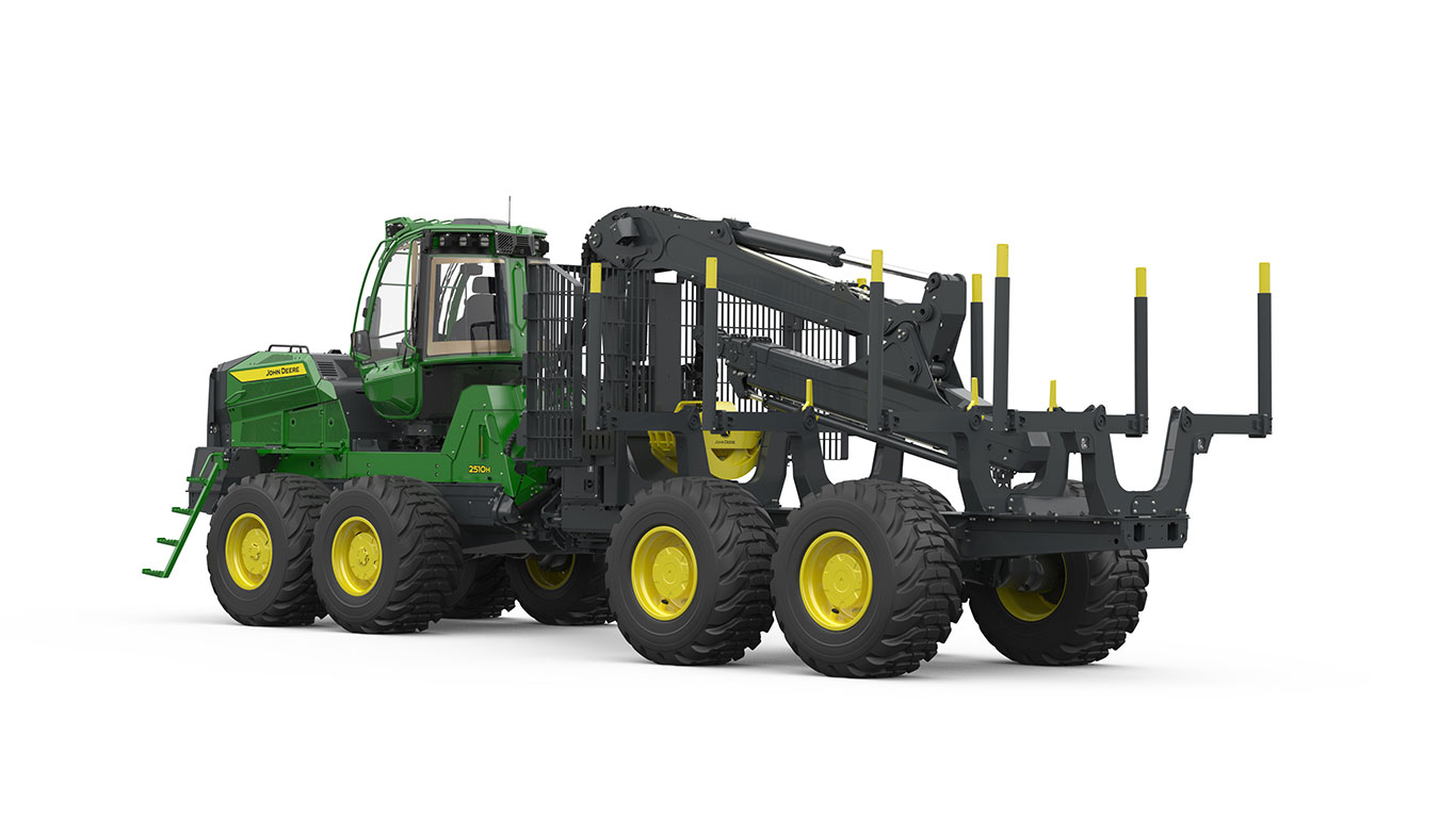 Parte traseira esquerda do forwarder 2510H