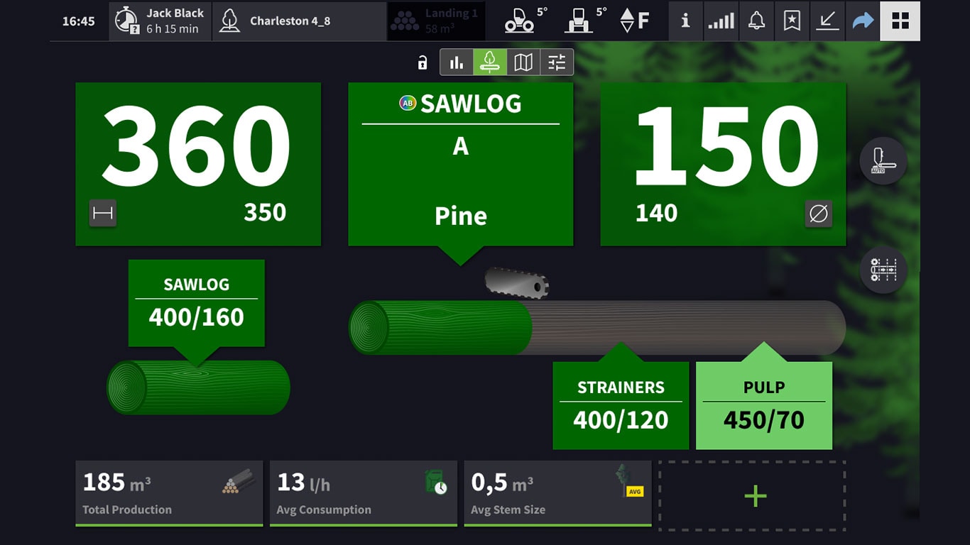 Software de demonstração TimberMatic