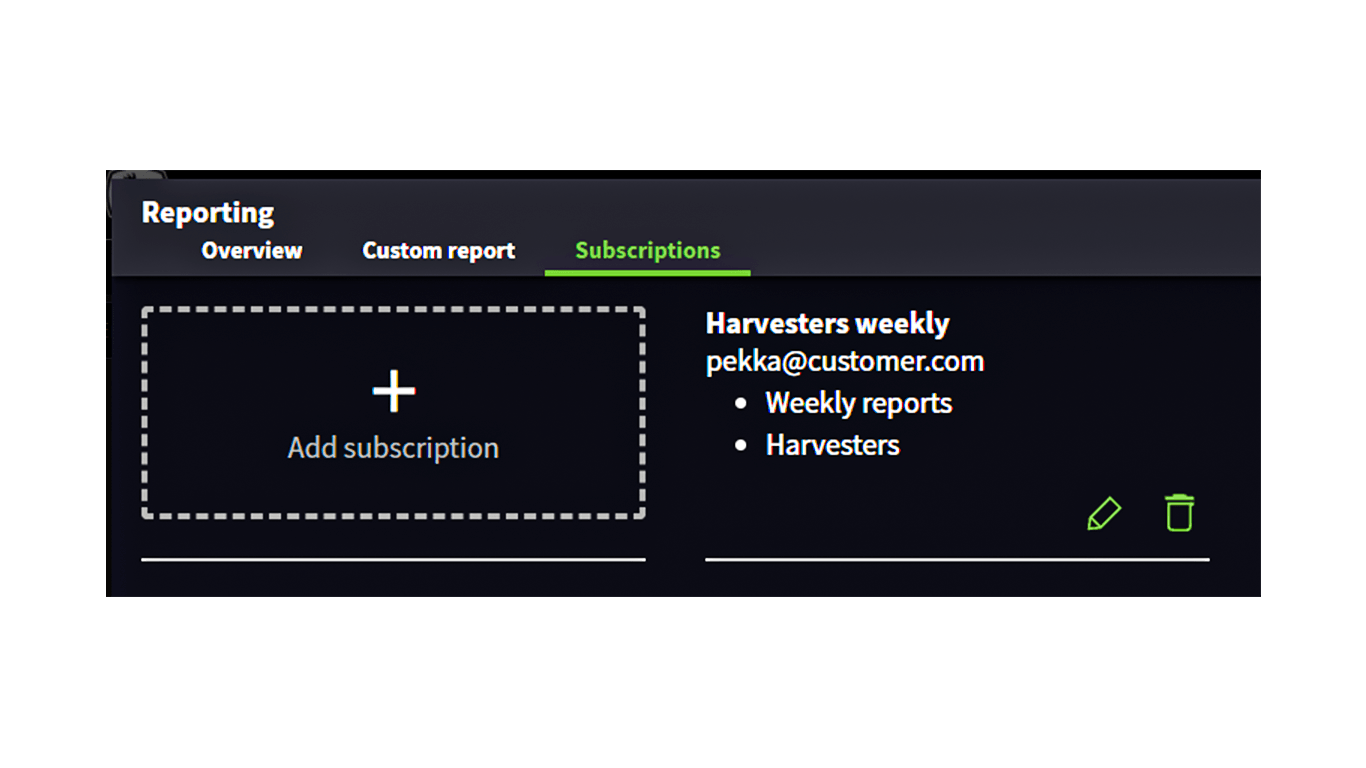 Reportar subscrição