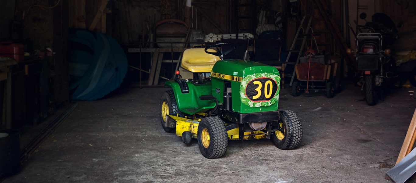 Minitrator Cortador de Relva Antigo, Celeiro, Proprietário