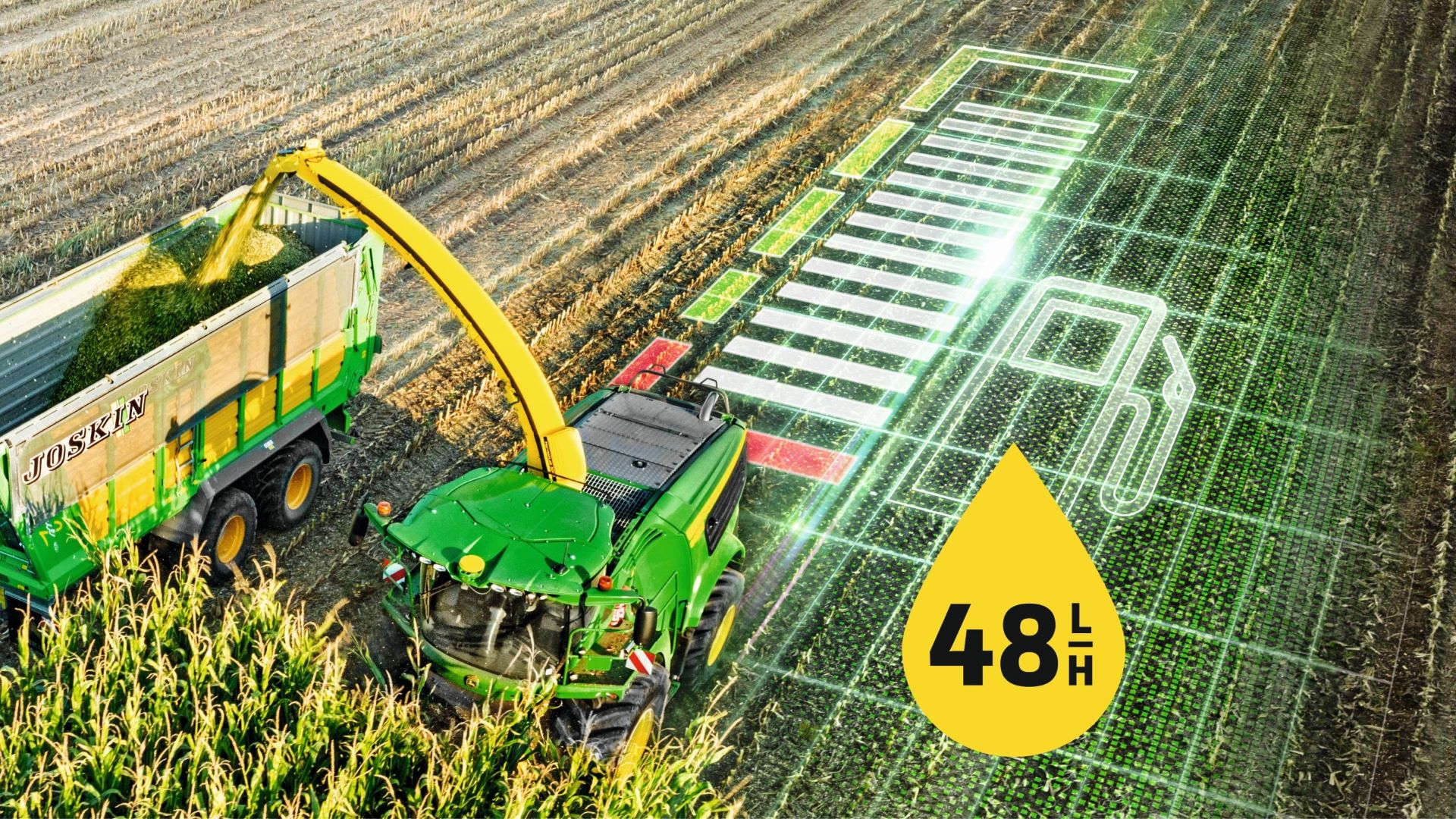 A John Deere apresenta o programa de garantia de consumo de combustível para as suas picadoras de forragem 8600