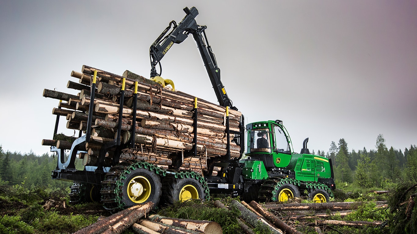 John Deere 1910G com carga
