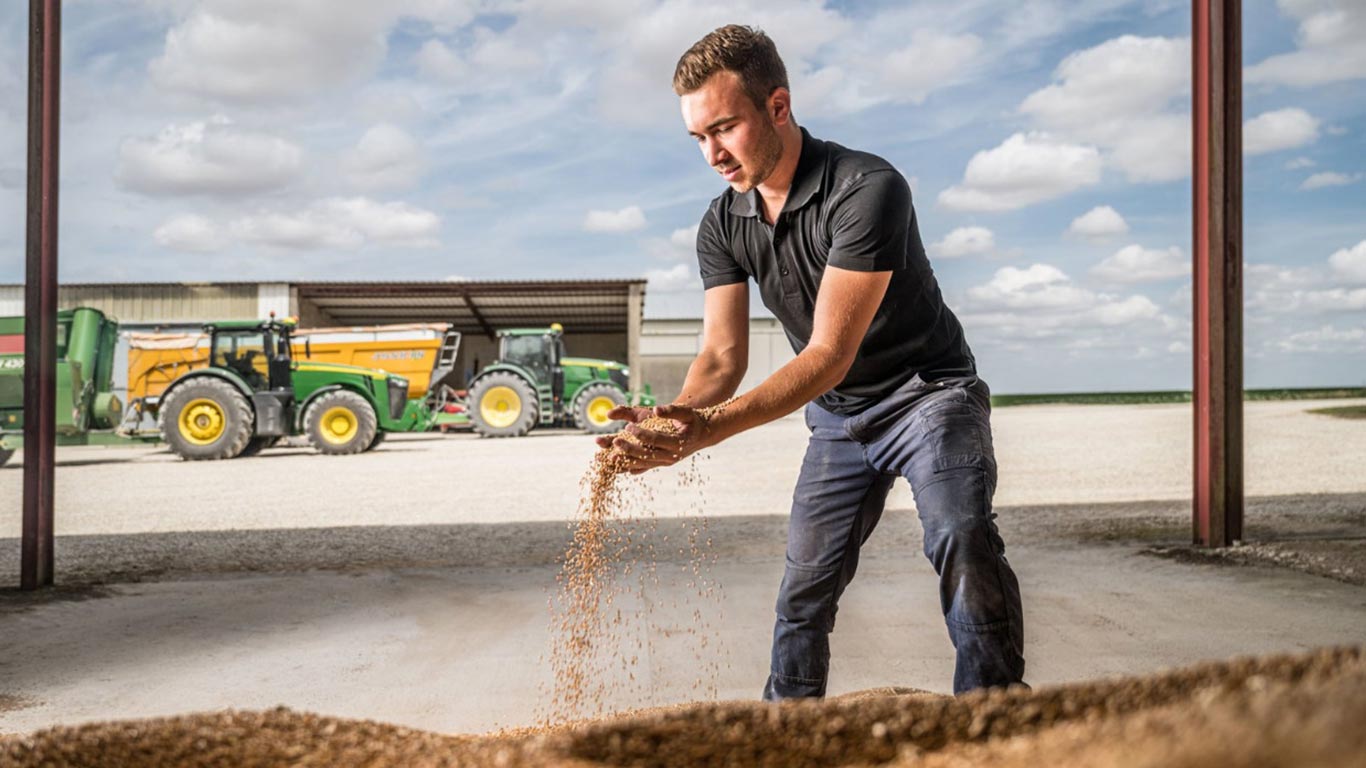 A calculadora para ceifeiras-debulhadoras da John Deere